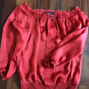 White House black market silk medium blouse